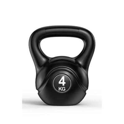 China Black Eco-friendly Exercise Equipment Fitness Kettlebell Sand Sport High Quality Cement KettleBell for sale