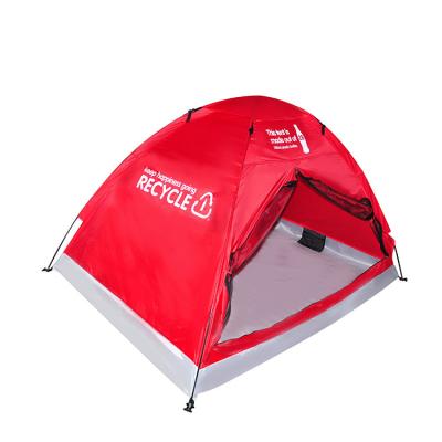 China Automatic fiberglass folding bed pop up family rpet fabric outdoor camping tent for sale