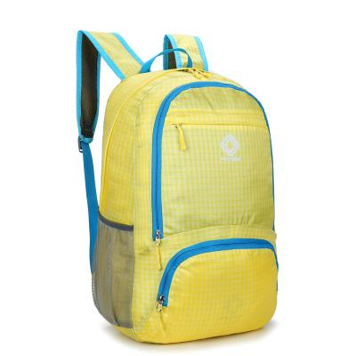 China RPET New Design School Bag Waterproof Kids Bag Yellow School Backpack for sale