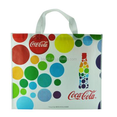 China Coke Cola TCCC Newly Folding Eco - Friendly Factory Audit Nonwoven Shopping Bag for sale