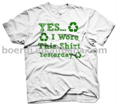 China Popular men's anti-pilling eco-friendly RPET T-SHIRT for sale