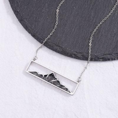 China Lauren-Spencer Hot Selling Personalized Stone CLASSIC Mountain Necklace for Men and Women for sale