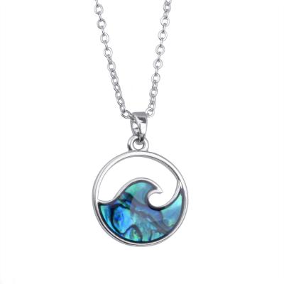 China Ocean Series Jewelry Beach Boho Metal CLASSIC Gold Plated Surf Pendant Necklace for sale