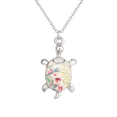 China Sea Turtle Ocean Beach Jewelry Sea Turtle Animal Pendant Necklace For Women Female for sale