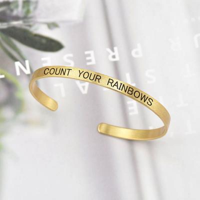 China Religious Custom Blank DIY Personalized Engraved Gold Plated Cuff Bangle Bracelet for sale