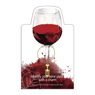 China Hot Selling Viable Red Wine Glass Accessories Decoration Wine Glass Charms For Party for sale