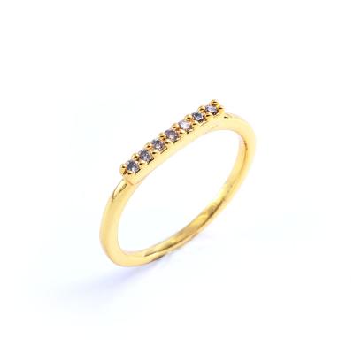 China Wholesale Hiphop Fashion Gold Plated 18k Gold Ring Woman Jewelry for sale