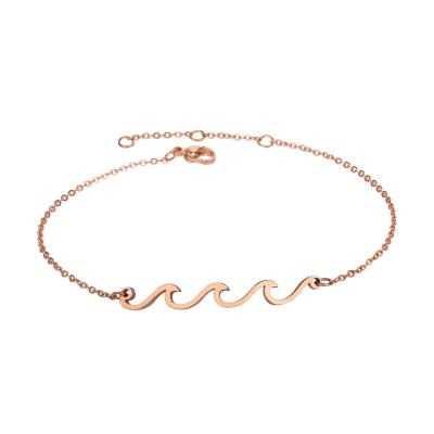 China BOHEMIA 2021 New Design Fashion Summer High Quality Gold Plated Chain Stainless Steel Anklet for sale