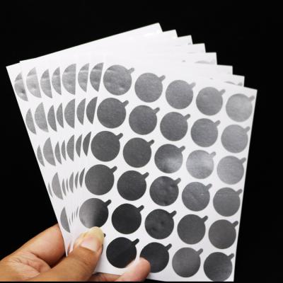 China Delicate/ultra light/super soft beauty makeup industry siverd aluminum foil glue sticker wholesale for sale