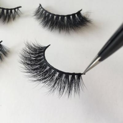 China 2019 delicate hot sale professional full strip lashes wholesale price 3d mink fur strip eyelashes for sale