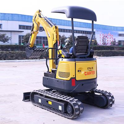 China New Product CT 16 1.6 Ton Ditch Digger Mini Excavator On Hot Sale 0.04m3 for sale