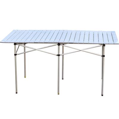 China Weather Outdoor Furniture Aluminum Table Top And Foot Folding Aluminum Camping Table for sale