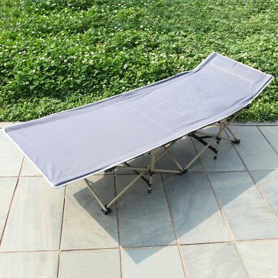 China Leisure Camping Beach Bed Folding Bed Office Easy-Carry Outdoor Lunch Break Accompany Portable Oxford Cloth Folding Bed for sale