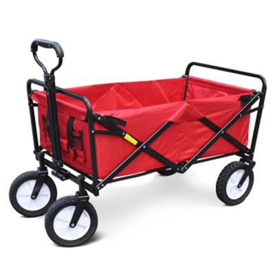 China Wholesale Customized Foldable Beach Outdoor Foldable Shopping Garden Fishing Cart 8 Inch Wheels Camping Folding Cart Cart for sale