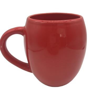 China 530ml 18oz Color Sublimation Tea Coffee Mug Viable Wholesale Glazed Ceramic Mugs for sale