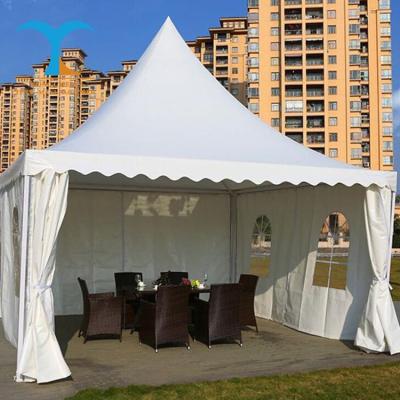 China Waterproof Flame Retardent PVC Pagoda 5*5 Market Stall Gazebo Trade Show Tent With Logo. for sale