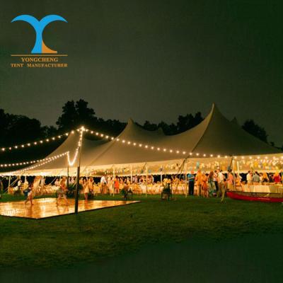 China Fireproof beach wedding tents for 100 people party pagoda tent 6m x 6m factory direct sale. for sale