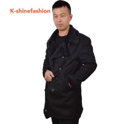 China 2021 Men's Breathable Long Coat With Faux Fur Fabric for sale