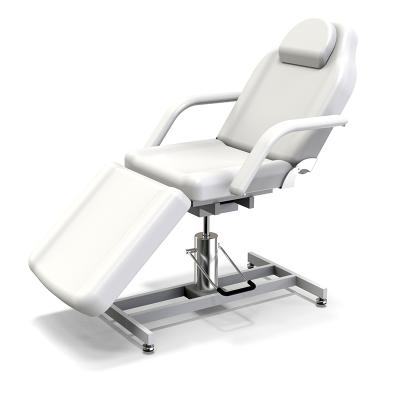 China Modern Beauty Chair 360 Degree Rotatable White Cosmetic Facial Chair Adjustable Hydraulic Tattoo Chair for sale