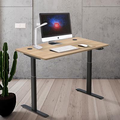 China (Size) Hi5 Motor Lift Single Adjustable Electric Standing Desk Ergonomic Standing Desk Motorized Table Anti Fatigue Desk Position for sale