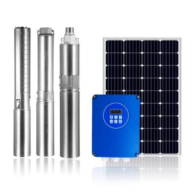 China 0.3HP Solar Irrigation Water Pump 3inch Deep Well Pump Solar Water Pump for sale