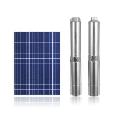 China Irrigation DC submers water pumps solar submers 0.5hp 600w 80L/min 54m solar water pumps kit solar pump prices for sale