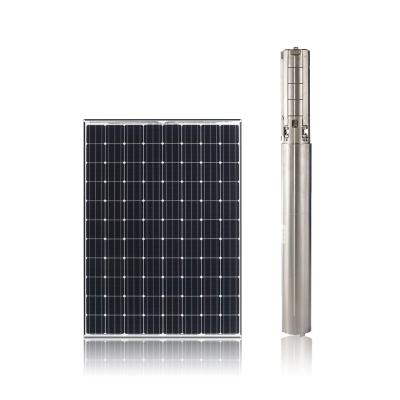 China Irrigation solar water pumps for shallow wells, solar water well pumping systems, solar submersible pump wholesale price for sale