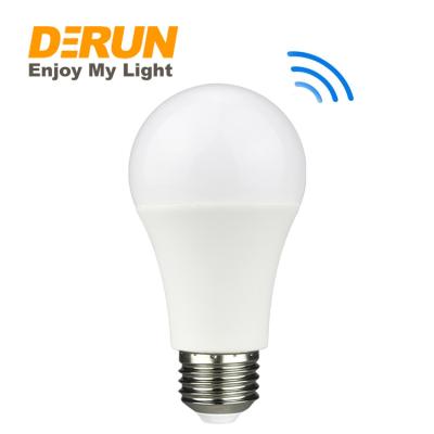 China E27 Hotel Radar Motion Sensor LED Bulb A60 Dusk To Dawn Auto Smart Light Bulb 5W 7W 9W 12W 15W LED Bulb for sale