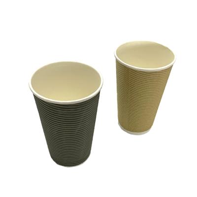 China Disposable Food Coffee Cups Double Wall Paper Coffee Cups With Lid for sale