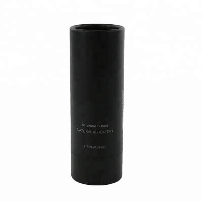 China Recyclable Custom Black Cylinder Packaging Box Paper Tube Packaging for sale