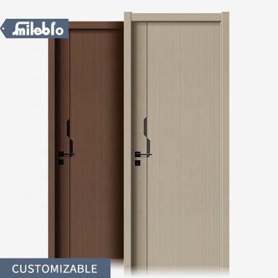 China Bro Waterproof Carbon Smile Crystal Factory Customized Inside Projects Wooden Doors Wholesale Apartment Room Doors Solid Wood Composite Doors for sale