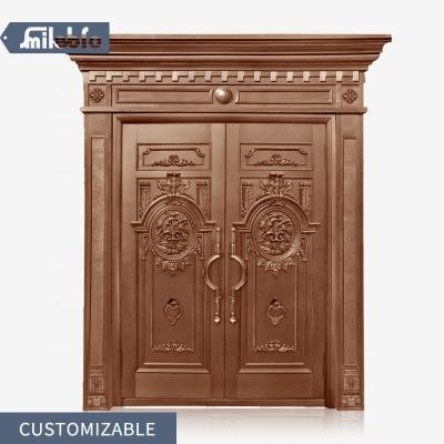 China Decoration smile bro force factory villa door household non-standard zinc alloy copper rural class a security door for sale