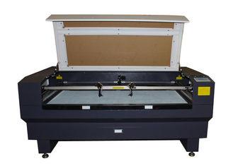 China 1680 MDF Cloth / Leather / Acrylic / Wood Laser Cutting Machine with Double Head for sale