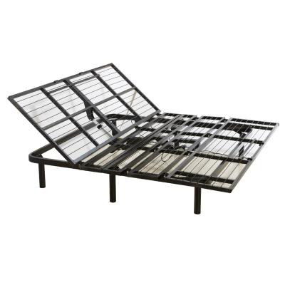 China Adjustable (other) Good Quality Full Size Luxury King Size Bed Frame Adjustable Iron Floor Bedstead Electric Bed With Frame for sale