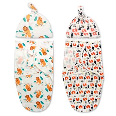 China Breathable 2021 Printed Cotton Adjustable Baby Wrap Wrap Cover Set for sale