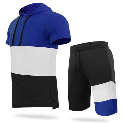 China Sportswear Breathable Warm Breathable Jogger Summer Sale Short Set Teams Hoodie Set Men's Two-Piece Tracksuit Clothes for sale