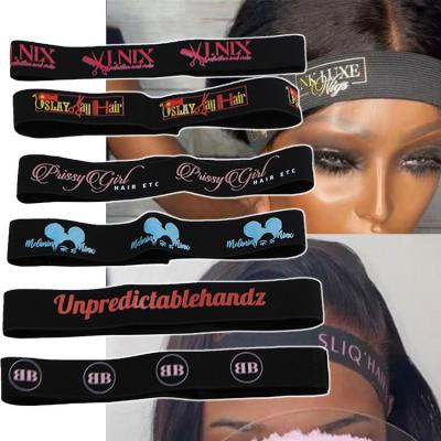 China Custom Logo Elastic Wig Melt Band Removable Elastic Band for Wigs,Edge Killer Elastic Lace Melt Band for sale