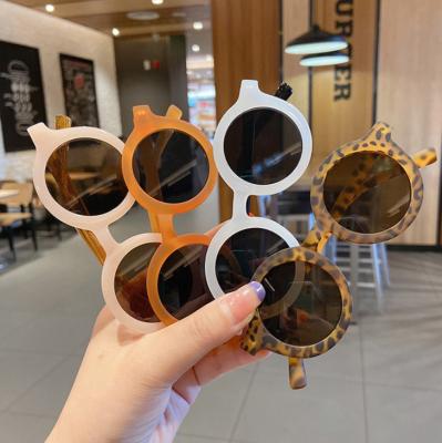 China Fashion Sunglasses 2021 Boy Girl Fashion Colorful Anti-UV Round Cute Kids Children Sunglasses for sale