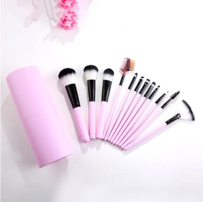 China Beautiful Makeup Brush Fan Brush Set 9 Color Cosmetic Brush Kit Women for sale