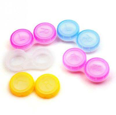 China High Quality Pocket Easy Carry Portable Mini Contact Lens Case Travel Kit Mirror Container Cute for sale