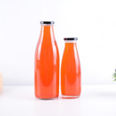 China Wholesale Beverage 1 liter milk bottle 100ml 200ml 250ml 500ml glass bottle for milk for sale