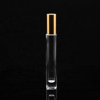 China For cosmetic use 10ml glass roll on bottle with metal roller for perfume for sale