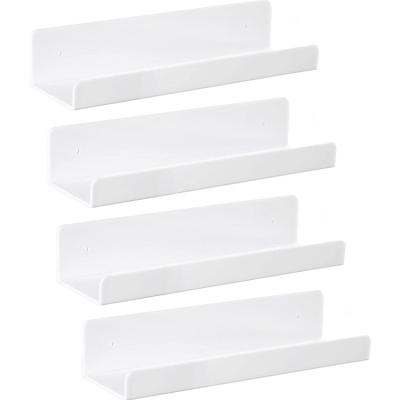 China Minimalist Acrylic Wall Shelves Display Stands, Acrylic Floating Stand Shelves For Bedroom, Small Wall Shelf Toy Display Shelf for sale