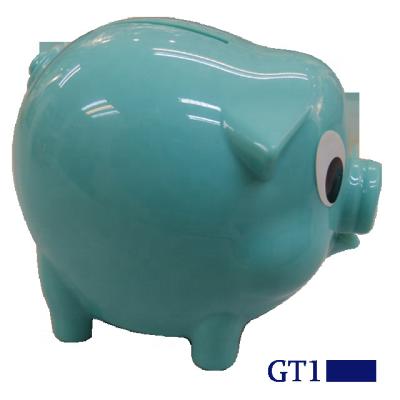 China Bull Shaped Coin Bank Coin Bank Coin Box Tailor Made Excellent Quality Plastic Pig Coin Bank For Bank And Financial Institution Promotion for sale