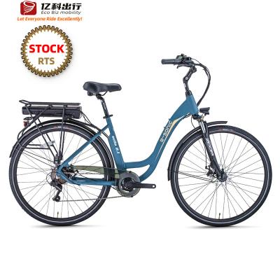 China Aluminum alloy high performance Step-thru 28 inch lcd display electric bicycle 36v 250w motor urban city electric ebike from factory for sale