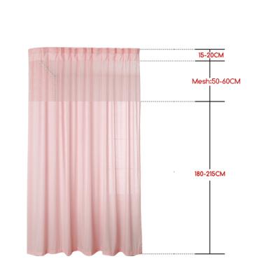 China Clinic Fire Retardant Cubic Privacy Examination Room Blackout Polyester Hospital Curtain Medical Curtain Fabric for sale