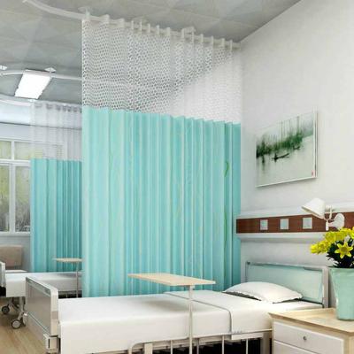 China Disposable Fireproof Nonwoven Privacy Cubic Private Cubic Clinic Bed Blackout Color Emergency Medical Hospital Curtain for sale