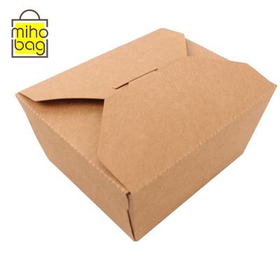 China Recycled Materials Container Disposable Lunch Box For Food Packaging Take Out Container Paper Box for sale