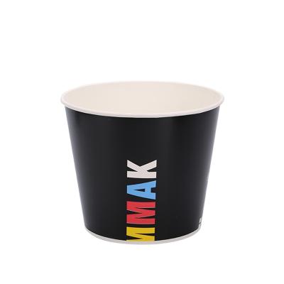 China Customized Full Size Disposable Kraft Paper Beverage Paper Cup Disposable Ice Container for sale