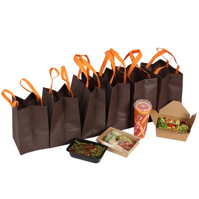 China Recyclable Custom Carry Out Non Woven Gift Polypropylene Shopping Tote Bag With Handle for sale